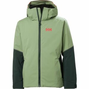 Helly Hansen JR JEWEL JACKET Dievčenská lyžiarska bunda, zelená, veľkosť 12