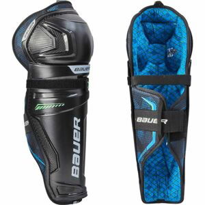 Bauer X SHIN GUARD JR Detské chrániče holení, čierna, veľkosť 12