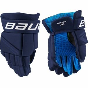Bauer X GLOVE YTH Detské hokejové rukavice, tmavo modrá, veľkosť 9