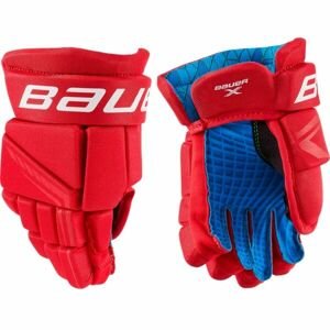 Bauer X GLOVE YTH Detské hokejové rukavice, červená, veľkosť 8