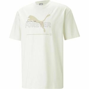Puma SS BETTER RELAXED GRAPHIC TEE Pánske tričko, biela, veľkosť XXL
