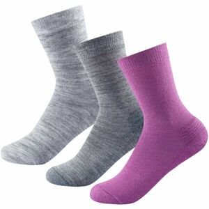 Devold DAILY MERINO MEDIUM SOCK 3PK Dámske  ponožky, sivá, veľkosť