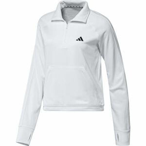 adidas GG 1/4 ZIP Dámska mikina, biela, veľkosť XL