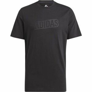 adidas BL PUFF TEE Pánske tričko, čierna, veľkosť M