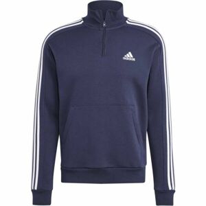 adidas 3S FL 1/4 Z Pánska mikina, tmavo modrá, veľkosť XL