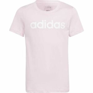 adidas LIN T Dievčenské tričko, ružová, veľkosť 128