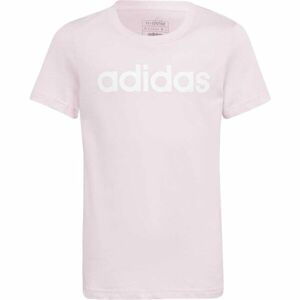 adidas LIN T Dievčenské tričko, ružová, veľkosť 140