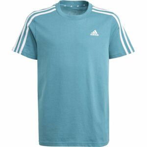 adidas 3S TEE Chlapčenské tričko, zelená, veľkosť 128