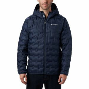 Columbia DELTA RIDGE DOWN HOODED JACKET Pánska zimná bunda, tmavo modrá, veľkosť XXL