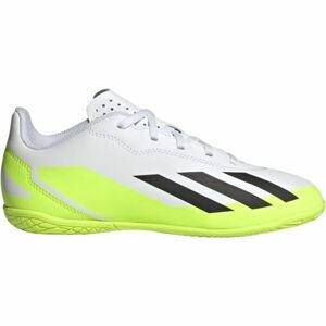 adidas X CRAZYFAST.4 IN J Detská halová obuv, biela, veľkosť 33