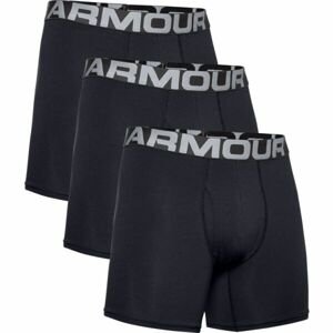 Under Armour UA CHARGED COTTON 6IN 3 PACK Pánske boxerky, čierna, veľkosť XXL