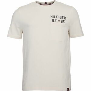 Tommy Hilfiger GRAPHIC S/S TEE Pánske tričko, biela, veľkosť XL