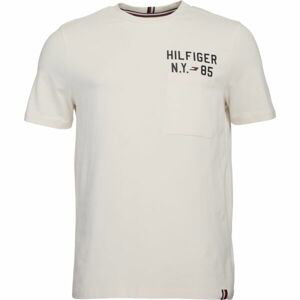 Tommy Hilfiger GRAPHIC S/S TEE Pánske tričko, biela, veľkosť XXL