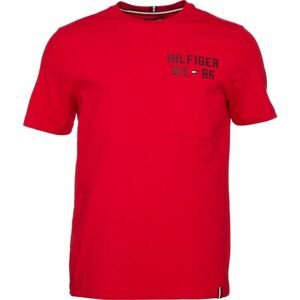 Tommy Hilfiger GRAPHIC S/S TEE Pánske tričko, červená, veľkosť L