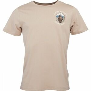 ALPINE PRO VILIM Pánske tričko, hnedá, veľkosť XL