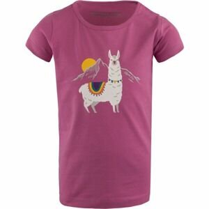 ALPINE PRO LOHRO Dievčenské tričko, ružová, veľkosť 116-122