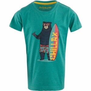 ALPINE PRO MESCO Chlapčenské tričko, zelená, veľkosť 152-158