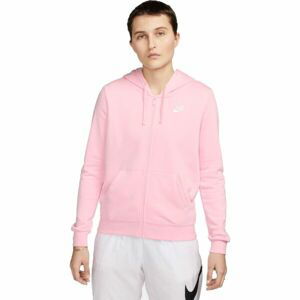 Nike NSW CLUB FLC FZ HOODIE STD Dámska mikina, ružová, veľkosť M