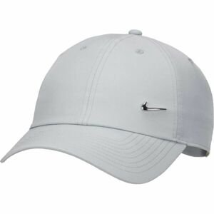 Nike NSW DF H86 METAL SWOOSH CAP U Šiltovka, sivá, veľkosť UNI
