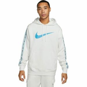 Nike NSW REPEAT SW FLC PO HOOD BB Pánska mikina, biela, veľkosť L