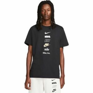 Nike NSW TEE CLUB+ HDY PK4 Pánske tričko, čierna, veľkosť M