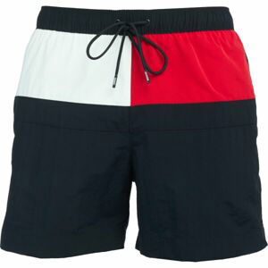 Tommy Hilfiger TH CORE FLAG-MEDIUM DRAWSTRING Pánske plavecké šortky, tmavo modrá, veľkosť M