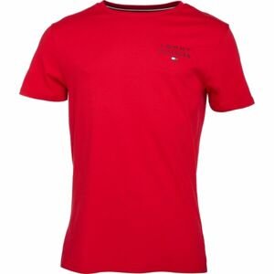 Tommy Hilfiger TH ORIGINAL-CN SS TEE LOGO Pánske tričko, červená, veľkosť M