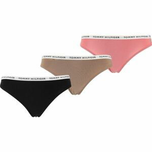 Tommy Hilfiger 3P THONG Dámske tangá, mix, veľkosť L