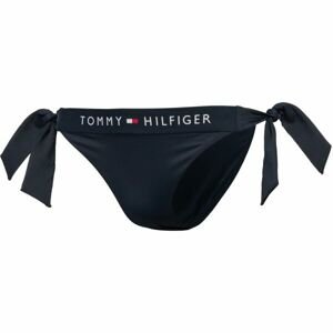 Tommy Hilfiger TH ORIGINAL-SIDE TIE CHEEKY BIKINI Dámsky spodný diel plaviek, tmavo modrá, veľkosť XL