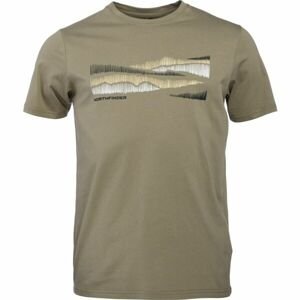 Northfinder JAYDEN Pánske tričko, khaki, veľkosť L