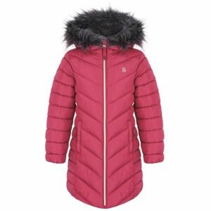 Loap INDALONA Dievčenský zimný kabát, ružová, veľkosť 112/116