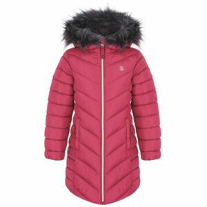 Loap INDALONA Dievčenský zimný kabát, ružová, veľkosť 134/140