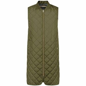 Geox W ASHEELY JACKET - SOFT DULL P Dámska vesta, khaki, veľkosť 44