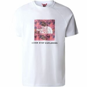 The North Face RAG RED BOX TE Raglánové pánske tričko, biela, veľkosť XL