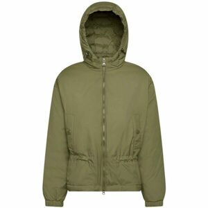 Geox W SPHERICA PARKA - RECYCLE PON Dámska bunda, khaki, veľkosť 44