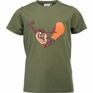 LOONEY TUNES TAZ Chlapčenské tričko, khaki, veľkosť 140-146