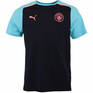 Puma MCFC CASUALS Pánske futbalové tričko, čierna, veľkosť L