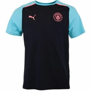 Puma MCFC CASUALS Pánske futbalové tričko, čierna, veľkosť M