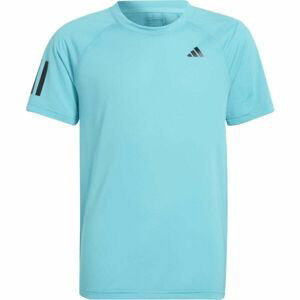 adidas CLUB TEE Dievčenské tenisové tričko, tyrkysová, veľkosť 128