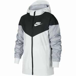 Nike SPORTSWEAR WINDRUNNER JACKET Detská prechodná bunda, biela, veľkosť L