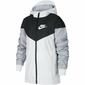 Nike SPORTSWEAR WINDRUNNER JACKET Detská prechodná bunda, biela, veľkosť XL