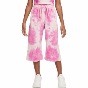 Nike NSW WASH PANT JSY Dievčenské 7/8 tepláky, ružová, veľkosť S