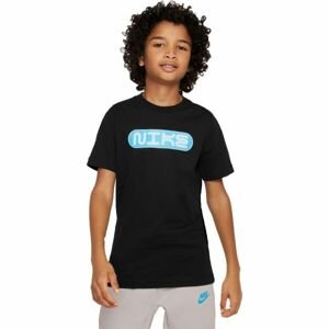 Nike NSW TEE AMPLIFY SP23 Chlapčenské tričko, čierna, veľkosť M
