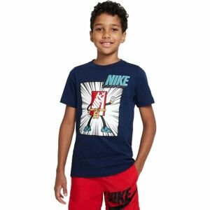 Nike NSW TEE Chlapčenské tričko, tmavo modrá, veľkosť S
