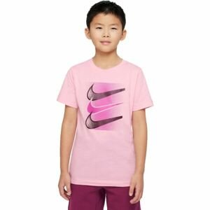 Nike NSW TEE CORE BRANDMARK 4 Detské tričko, ružová, veľkosť