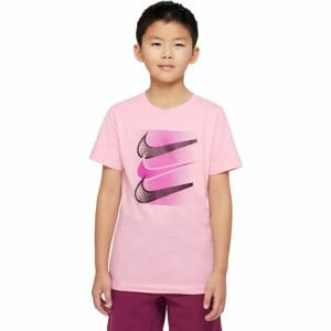 Nike NSW TEE CORE BRANDMARK 4 Detské tričko, ružová, veľkosť M