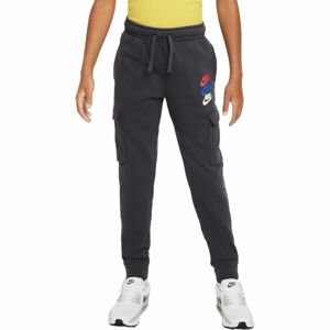 Nike NSW SI FLC CARGO PANT BB Chlapčenské tepláky, tmavo sivá, veľkosť S