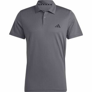 adidas TR-ES BASE POLO Pánske športové tričko, tmavo sivá, veľkosť 2XL