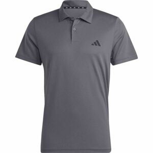 adidas TR-ES BASE POLO Pánske športové tričko, tmavo sivá, veľkosť XL