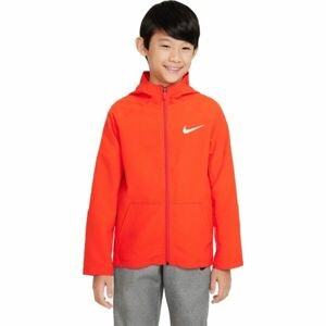 Nike NK DF WOVEN JACKET Chlapčenská prechodová bunda, oranžová, veľkosť L